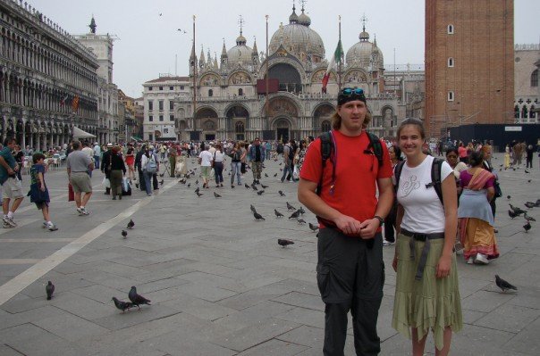 pat and i in venice